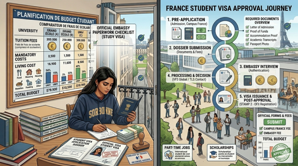 France Student Visa Process for Indian Students
