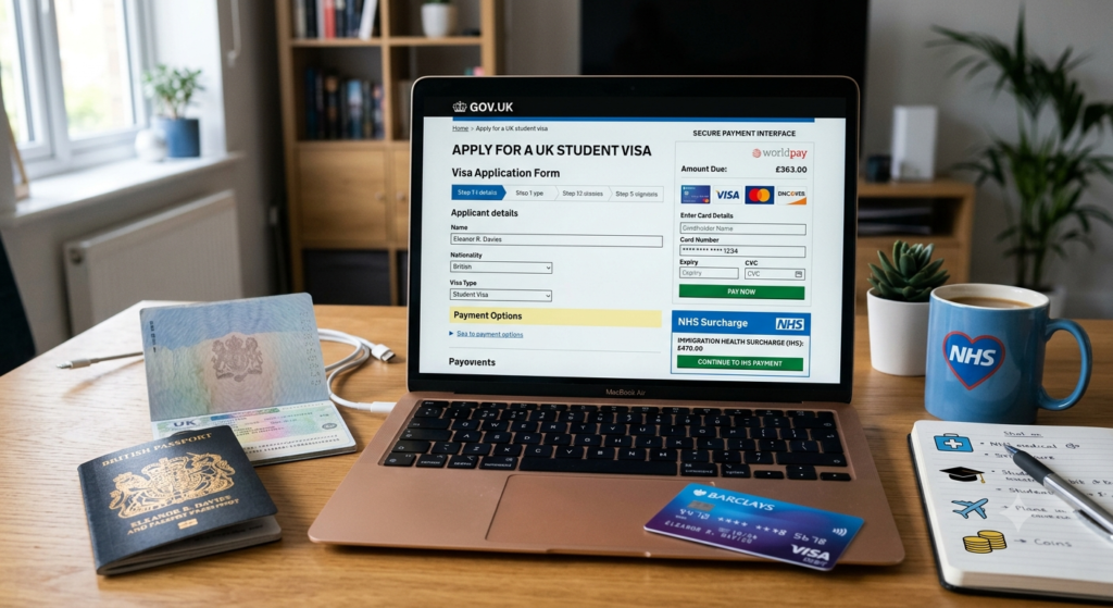 How to pay NHS surcharge for UK student visa