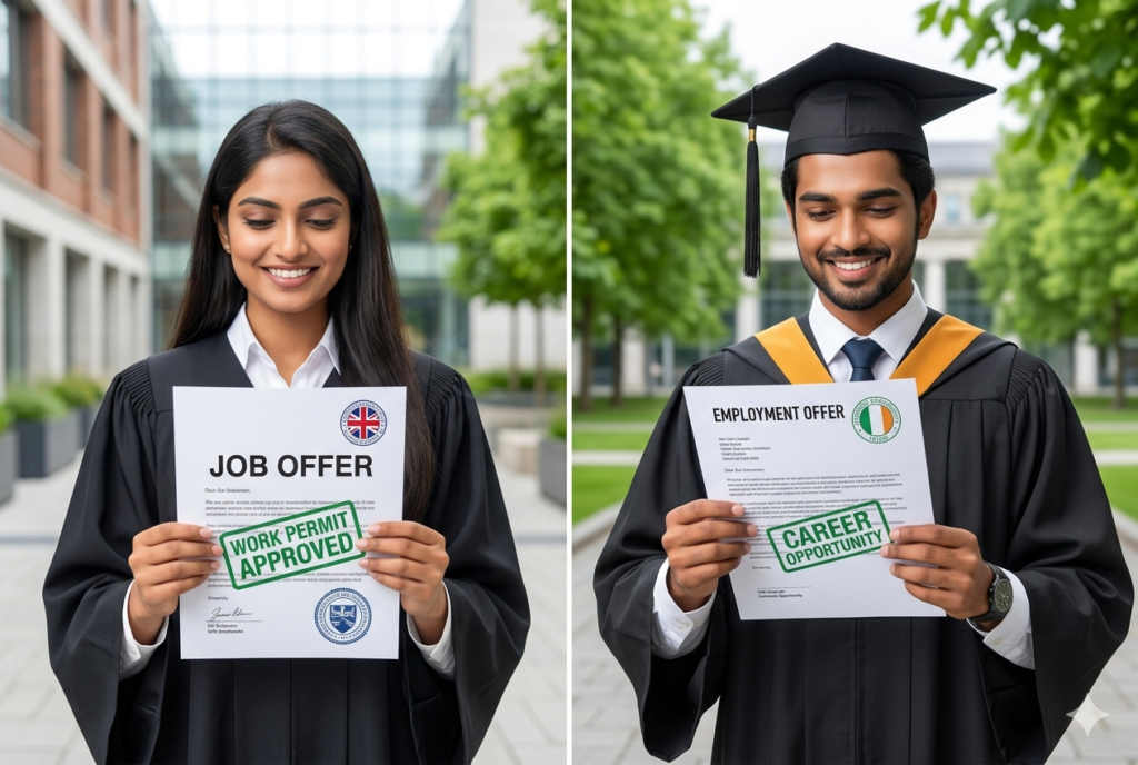 UK vs Ireland job opportunities for international graduates