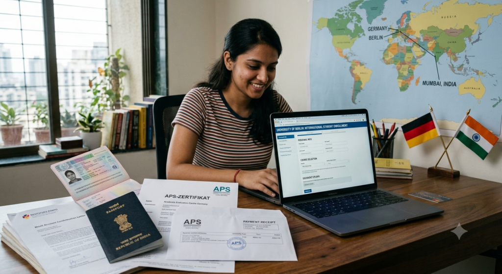 Germany APS dMAT registration process for Indian students in 2027